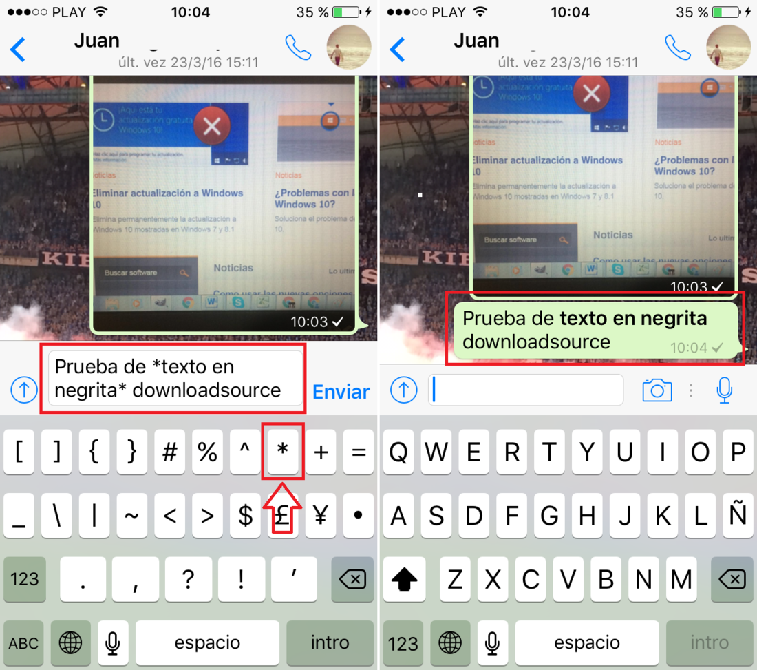 Cómo Escribir Y Enviar Mensajes De Whatsapp En Cursivas Negritas O Tachados 7505